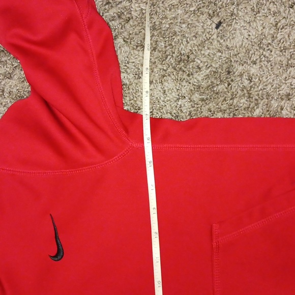 NIKE therma fit hooded zip up jacket - M red/black - Picture 5 of 6